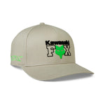 GORRA FOX FLEXFIT X KAWI GRIS L/XL