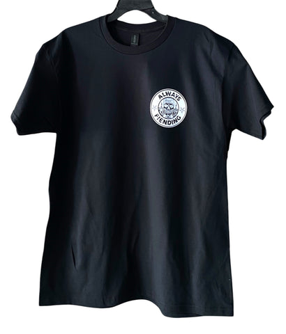 PLAYERA FIEND M/CORTA NEGRA LOGO BLANCO