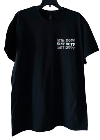 PLAYERA WHY NOT? M/CORTA LOGO